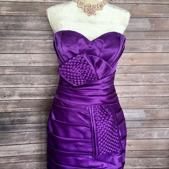 🔥New Terani Couture Purple Prom Gown 8/S - Picture 2 of 8